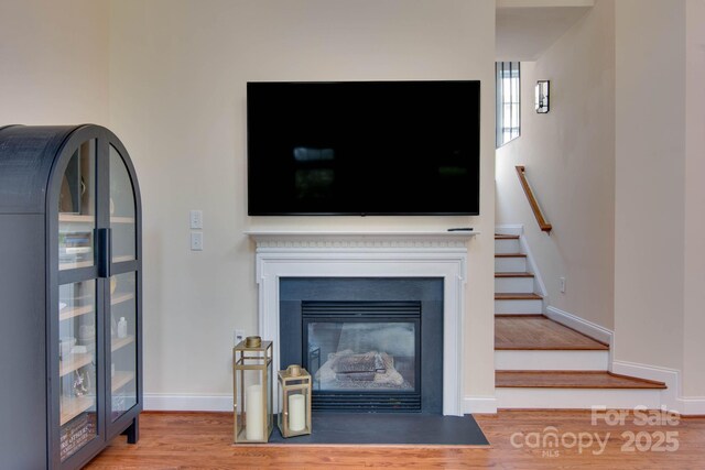 812 Cedar St, Mcadenville, NC 28101 - detailed view of wood finished floors and baseboards