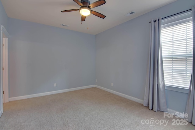 812 Cedar St, Mcadenville, NC 28101 - spare room with healthy amount of natural light, carpet flooring, and ceiling fan