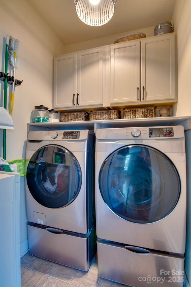 812 Cedar St, Mcadenville, NC 28101 - laundry area featuring cabinet space and washer and dryer