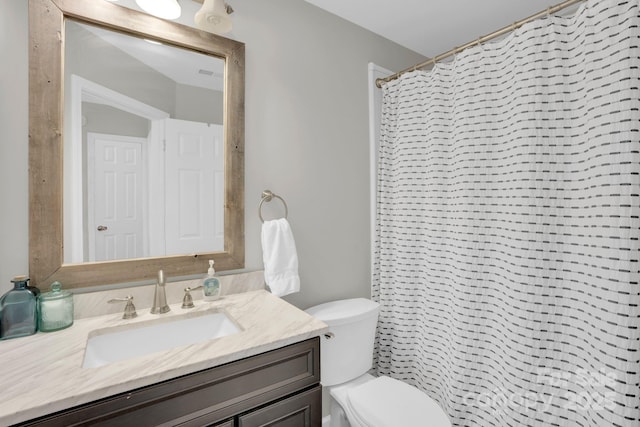 5901 Creft Cir, Indian Trail, NC 28079 - bathroom featuring vanity and curtained shower