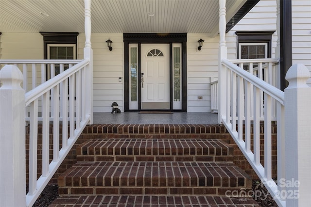 10700 Chestnut Hill Dr, Matthews, NC 28105 - doorway to property with covered porch
