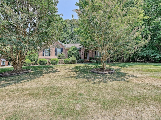 10638 Moss Mill Ln, Charlotte, NC 28277 - view of front facade with a front yard and brick siding