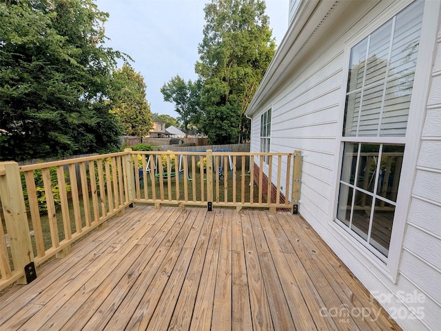 4002 Beaverbrook Dr, Indian Trail, NC 28079 - wooden deck with a fenced backyard
