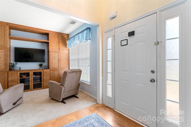 5630 Cambridge Bay Dr, Charlotte, NC 28269 - entrance foyer with light wood-type flooring and baseboards