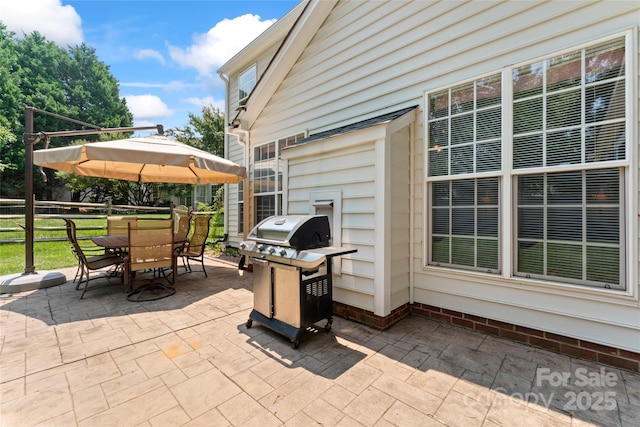 5630 Cambridge Bay Dr, Charlotte, NC 28269 - view of patio / terrace featuring area for grilling and outdoor dining space
