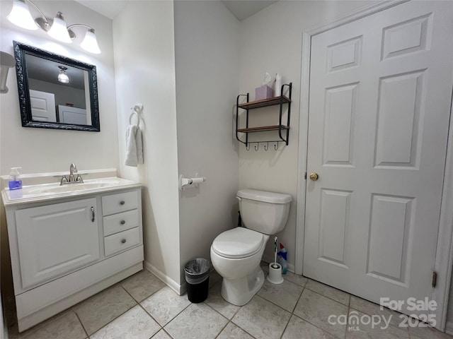 130 Sherwood Dr, Lake Lure, NC 28746 - half bathroom featuring vanity and tile patterned flooring