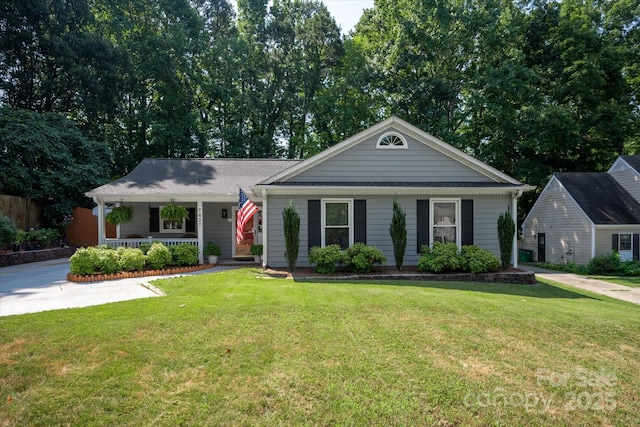 7627 Walnut Wood Dr, Charlotte, NC 28227 - view of front of house with a porch and a front yard