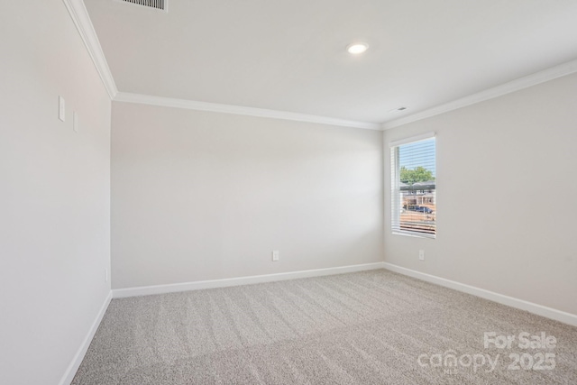 1997 Paddlewheel Dr, Stanley, NC 28164 - unfurnished room with crown molding, carpet floors, and recessed lighting