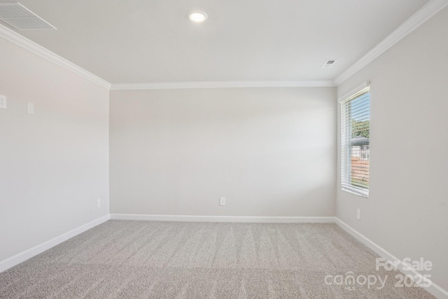 1997 Paddlewheel Dr, Stanley, NC 28164 - spare room with crown molding, carpet, and recessed lighting