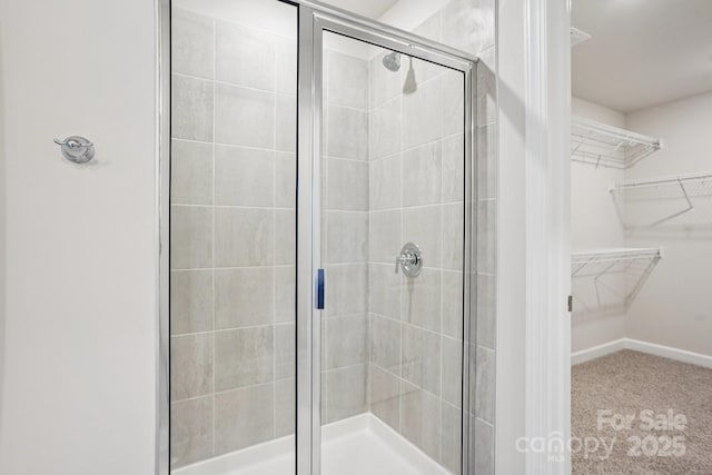 1997 Paddlewheel Dr, Stanley, NC 28164 - full bath featuring a stall shower and a walk in closet