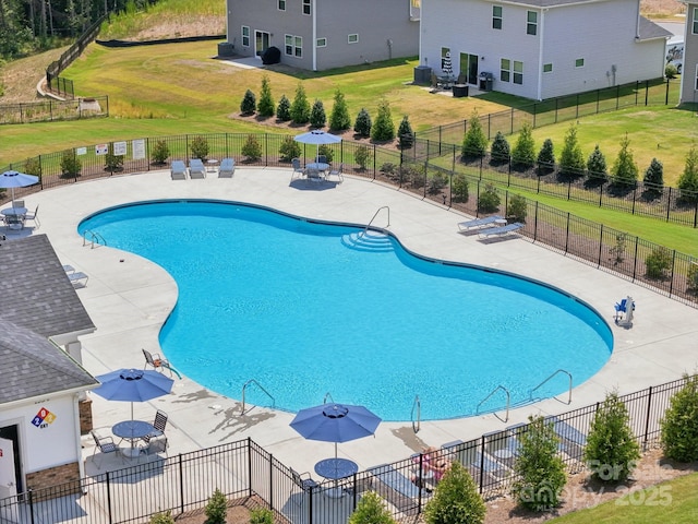 1997 Paddlewheel Dr, Stanley, NC 28164 - community pool featuring a patio
