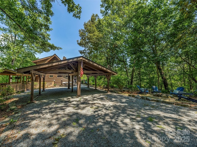 220 Circle Pines Dr, Rosman, NC 28772 - view of community featuring a carport and driveway