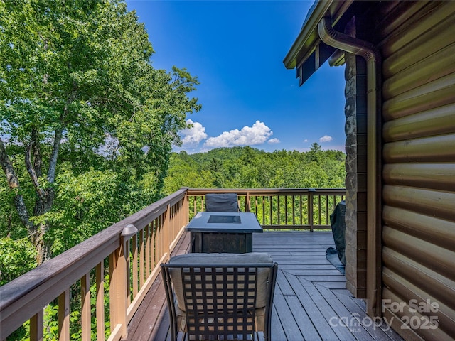 220 Circle Pines Dr, Rosman, NC 28772 - view of wooden deck