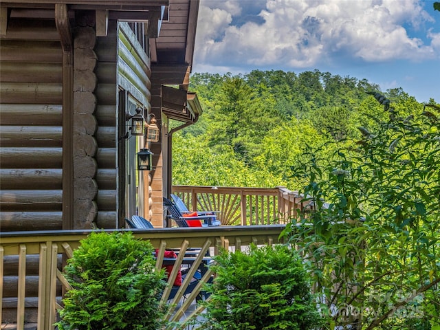 220 Circle Pines Dr, Rosman, NC 28772 - view of wooden terrace