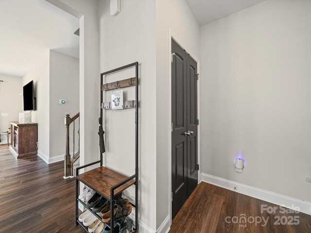 8810 Crape Myrtle Dr, Stanfield, NC 28163 - hallway featuring wood finished floors and baseboards