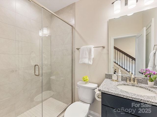 5018 Harrowsmith Ln, Charlotte, NC 28204 - bathroom with vanity and a shower stall