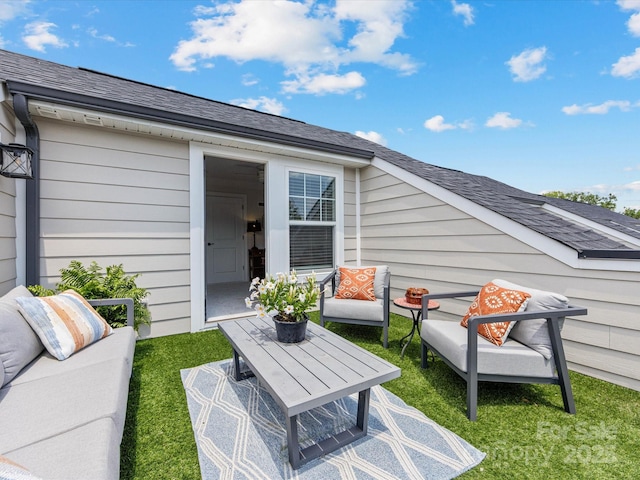 5018 Harrowsmith Ln, Charlotte, NC 28204 - view of patio with an outdoor living space