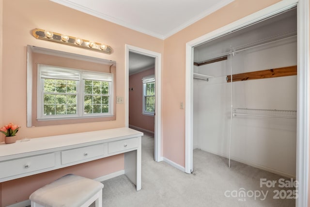 586 Crestside Dr SE, Concord, NC 28025 - bathroom with ornamental molding and baseboards