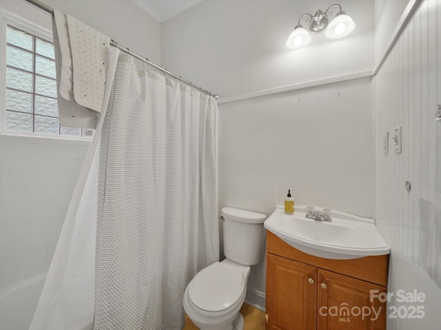 105 Edgewood Cir NE, Concord, NC 28025 - full bath featuring vanity and shower / bathtub combination with curtain