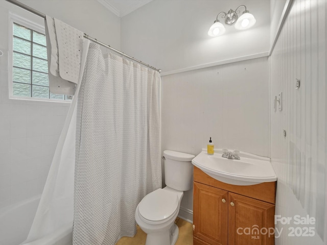 105 Edgewood Cir NE, Concord, NC 28025 - full bathroom with shower / tub combo with curtain and vanity