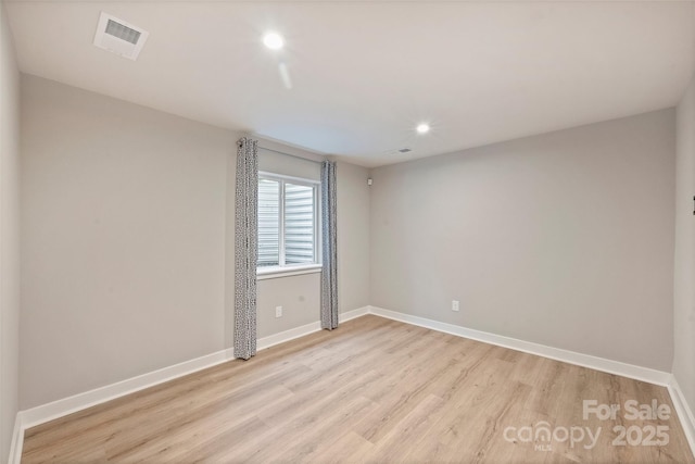 342 Cramerton Mills Parkway, Cramerton, NC 28032 - spare room with light wood-style flooring and recessed lighting