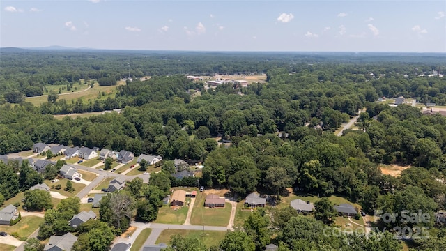 120 Lafayette Rd, Stanley, NC 28164 - aerial perspective of suburban area featuring a heavily wooded area