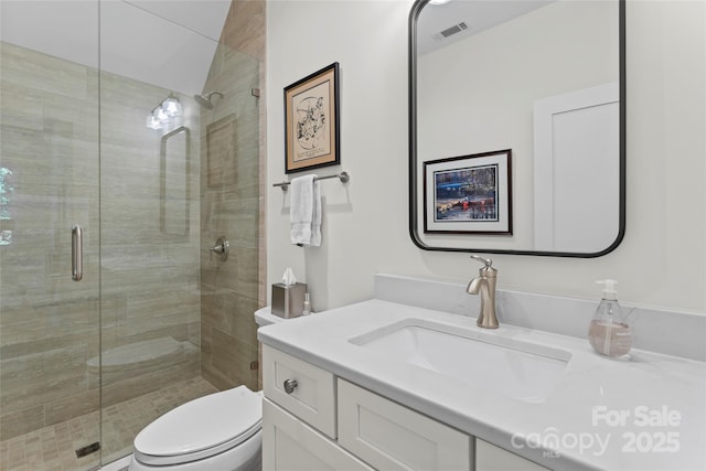 2866 Backwoods Trl, Denver, NC 28037 - full bath featuring vanity and a shower stall