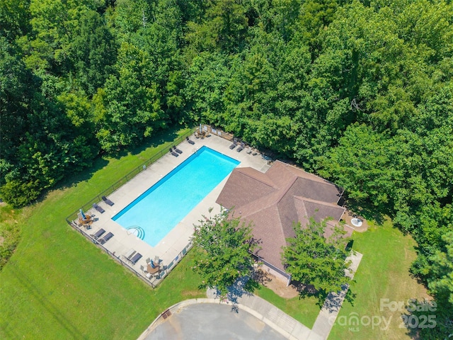 461 Swift Creek Cv, Clover, SC 29710 - aerial view of a pool area