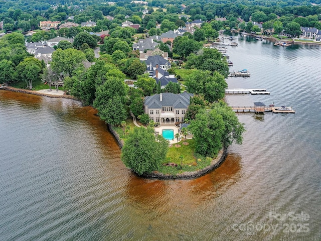 18201 Mainsail Pointe Dr, Cornelius, NC 28031 - aerial view of a large body of water
