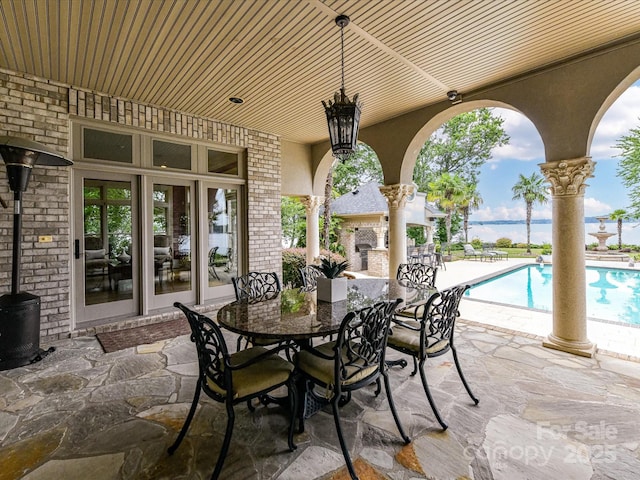 18201 Mainsail Pointe Dr, Cornelius, NC 28031 - view of patio featuring outdoor dining area