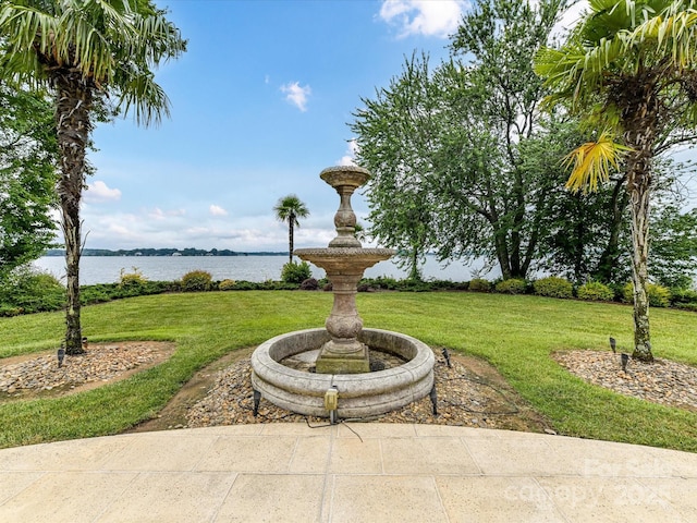 18201 Mainsail Pointe Dr, Cornelius, NC 28031 - view of green lawn featuring a water view
