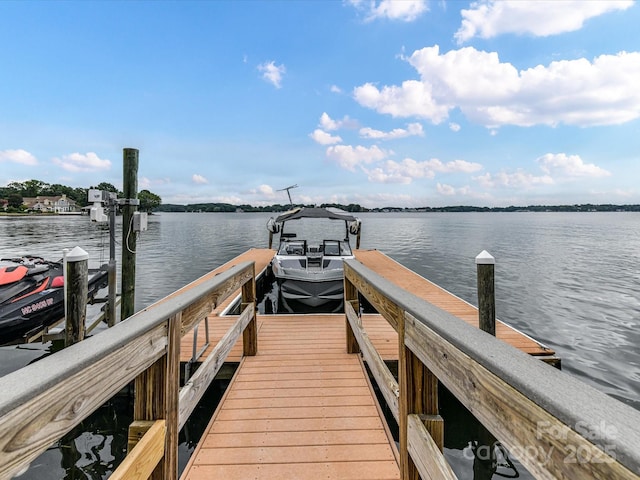 18201 Mainsail Pointe Dr, Cornelius, NC 28031 - dock area with a water view and boat lift