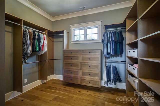 256 Hunt Camp Dr, Nebo, NC 28761 - spacious closet with wood finished floors