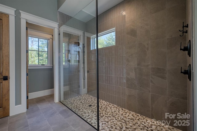 256 Hunt Camp Dr, Nebo, NC 28761 - full bath with a walk in shower and plenty of natural light