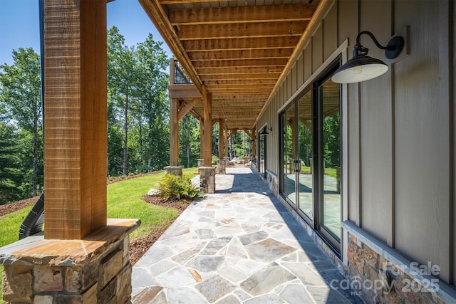 256 Hunt Camp Dr, Nebo, NC 28761 - view of patio / terrace