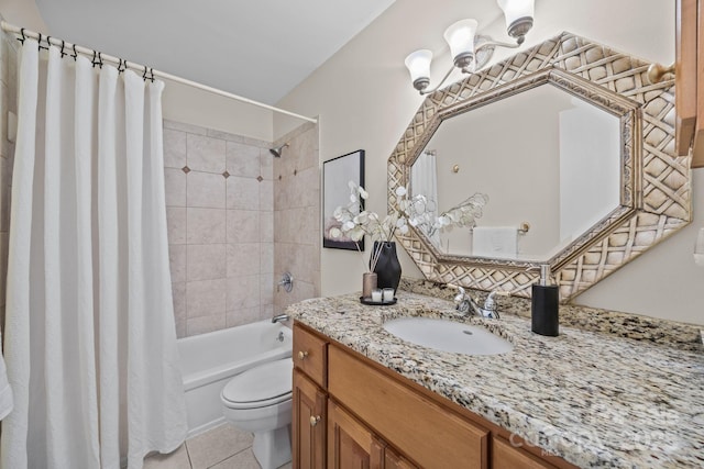 9008 St Croix Ln, Charlotte, NC 28277 - full bath with vanity, shower / bath combination with curtain, and tile patterned flooring