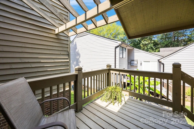 9008 St Croix Ln, Charlotte, NC 28277 - view of wooden deck
