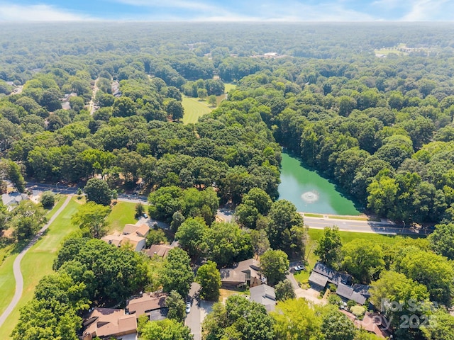 9008 St Croix Ln, Charlotte, NC 28277 - aerial view of a large body of water and a heavily wooded area