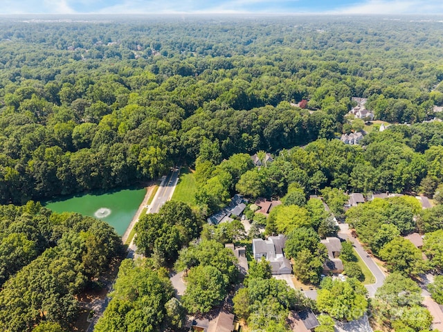 9008 St Croix Ln, Charlotte, NC 28277 - aerial view of a heavily wooded area and a nearby body of water