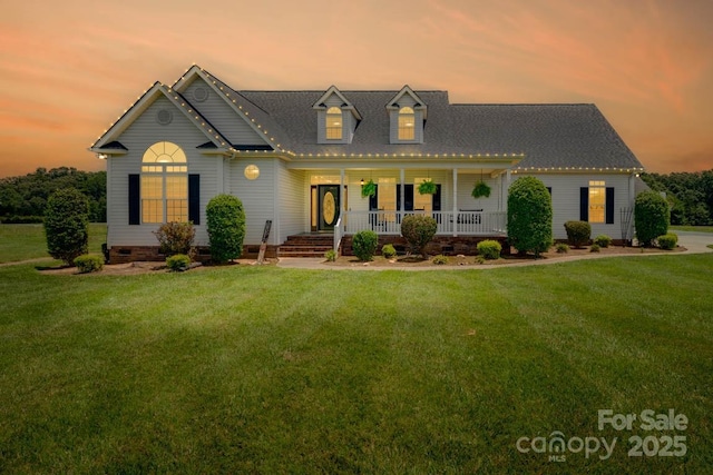 1123 Snyders Store Rd, Wingate, NC 28174 - view of front of house featuring a porch, a yard, and crawl space