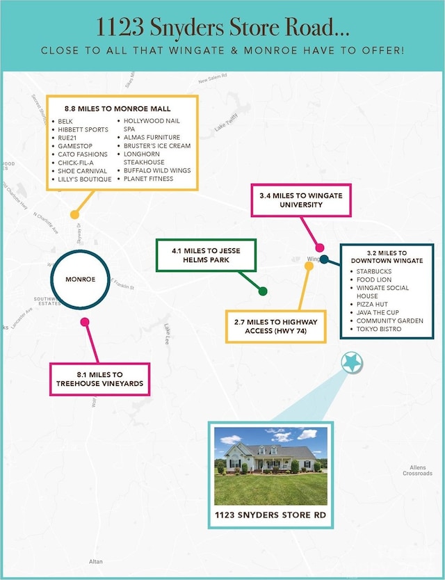 1123 Snyders Store Rd, Wingate, NC 28174 - view of miscellaneous document