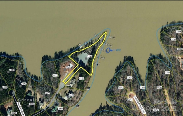 1818 W Paradise Harbor Dr Unit 172, Connelly Springs, NC 28612 - aerial overview of property's location with property boundaries highlighted