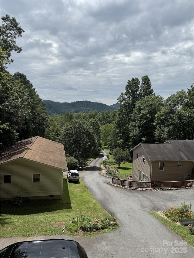 96 Habitat Way, Brevard, NC 28712 - view of mountain backdrop with a forest