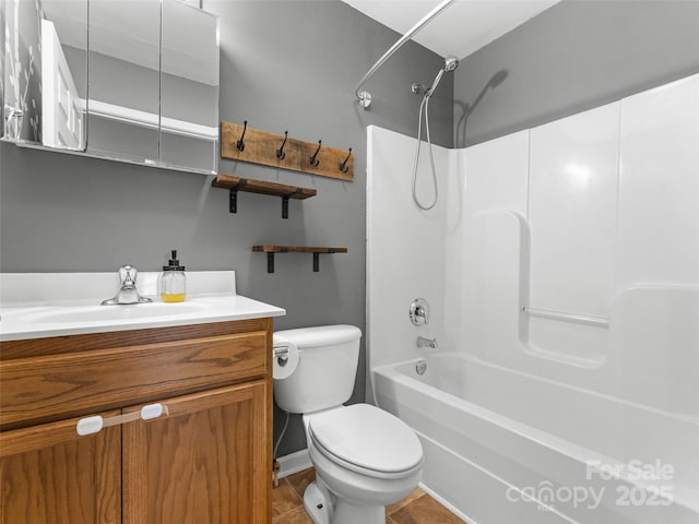 96 Habitat Way, Brevard, NC 28712 - bathroom featuring vanity, shower / washtub combination, and tile patterned floors