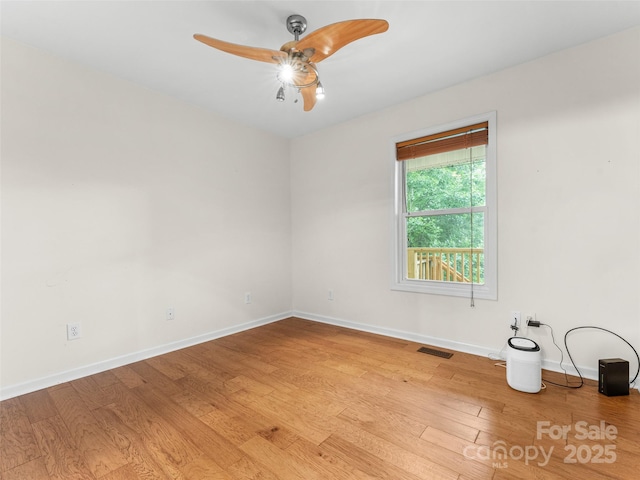 96 Habitat Way, Brevard, NC 28712 - empty room featuring light wood-style flooring and a ceiling fan