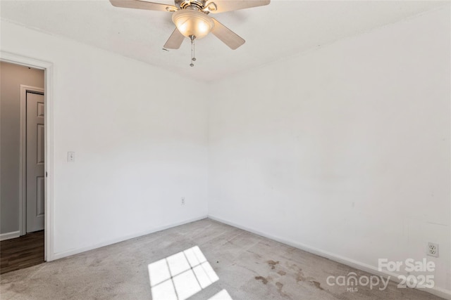 600 Piper Ct, Wingate, NC 28174 - carpeted empty room with baseboards and ceiling fan