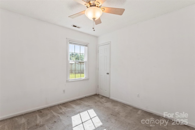 600 Piper Ct, Wingate, NC 28174 - carpeted spare room featuring baseboards and a ceiling fan