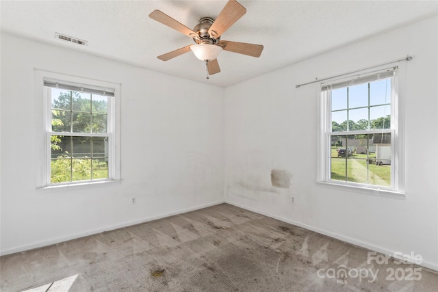 600 Piper Ct, Wingate, NC 28174 - empty room with plenty of natural light, carpet floors, and ceiling fan