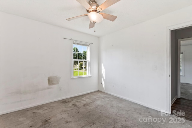 600 Piper Ct, Wingate, NC 28174 - empty room with a ceiling fan and carpet floors