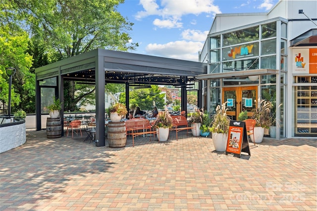 2810 Selwyn Ave Unit 429, Charlotte, NC 28209 - view of patio with a gazebo